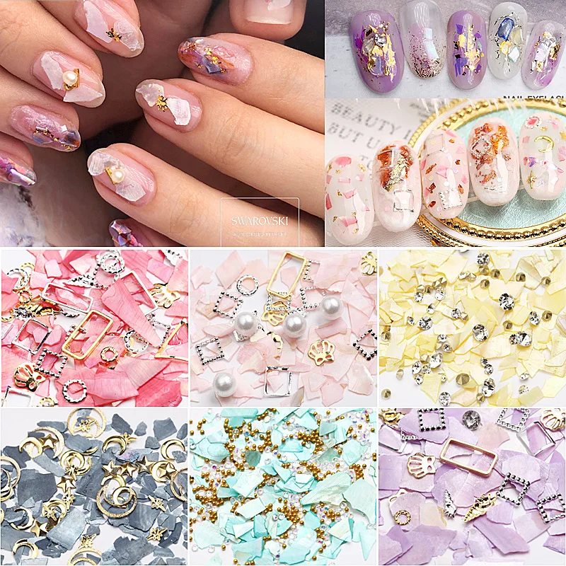6 Colors Shell Nail Decoration For Japanese Nail Art Irregular 3D Nail Jewelry Mix Style Rhinestone Decoration For DIY
6 Colors Shell Nail Decoration For Japanese Nail Art Irregular 3D Nail Jewelry Mix Style Rhinestone Decoration For DIY