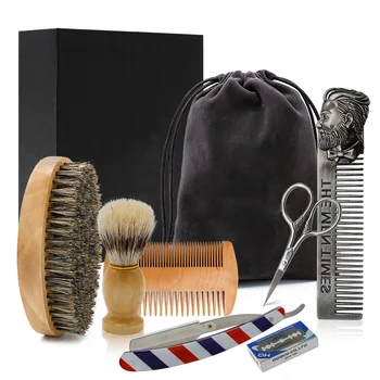 Beard Kit Beard Brush Set Double-sided Styling Comb Scissor Repair Modeling Cleaning Care Kit For Men G0113
Beard Kit Beard Brush Set Double-sided Styling Comb Scissor Repair Modeling Cleaning Care Kit For Men G0113