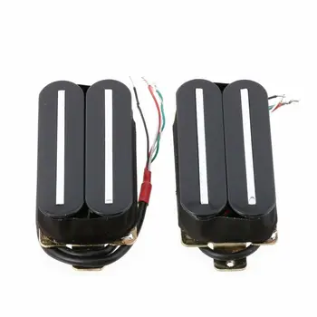 Electric Guitar Black Pickups Humbucker Pickup Set Neck & Bridge Ceramic Magnet 
Electric Guitar Black Pickups Humbucker Pickup Set Neck & Bridge Ceramic Magnet