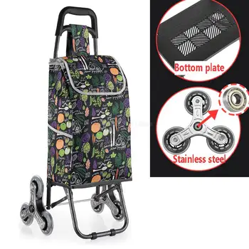 Six Wheel Folding Climbing Cart Portable Shopping Cart Quality Steel Pull Rod Trolley With Double oxford cloth&Rubber wheel 
Six Wheel Folding Climbing Cart Portable Shopping Cart Quality Steel Pull Rod Trolley With Double oxford cloth&Rubber wheel
