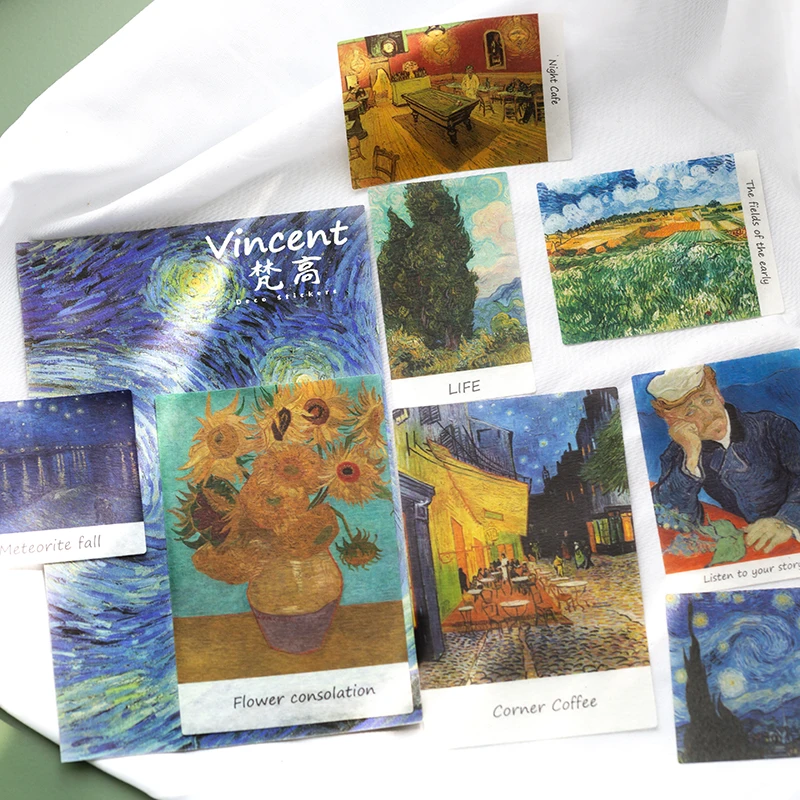 Van Gogh Starry sky Bullet Journal Writable Decorative Stickers set Scrapbooking Stick Label Diary Stationery Album Sticker
Van Gogh Starry sky Bullet Journal Writable Decorative Stickers set Scrapbooking Stick Label Diary Stationery Album Sticker