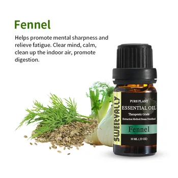 10ML Natural Pure Plant Fennel Sweet Essential Oils Water Soluble Essential Oil Aromatherapy Fragrance Lamp Humidifier Relaxing
10ML Natural Pure Plant Fennel Sweet Essential Oils Water Soluble Essential Oil Aromatherapy Fragrance Lamp Humidifier Relaxing