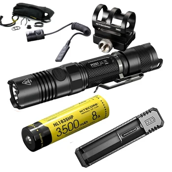 NITECORE P12GT Tactical Flashlight CREE XP-L HI V3 LED max 1000 lumen beam distance 320 meter handheld torch + GM02 + RSW1
NITECORE P12GT Tactical Flashlight CREE XP-L HI V3 LED max 1000 lumen beam distance 320 meter handheld torch + GM02 + RSW1