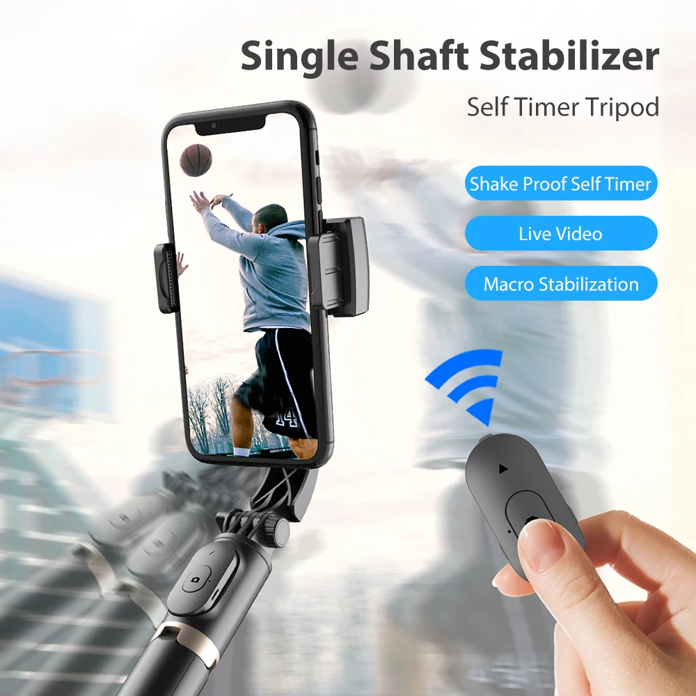 Anti-Shake Selfie Stick Bluetooth Remote Control with Tripod Handheld Smart Gimbal Stabilizer for Smartphone Youtube Video
Anti-Shake Selfie Stick Bluetooth Remote Control with Tripod Handheld Smart Gimbal Stabilizer for Smartphone Youtube Video