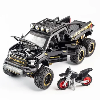 1:28 Diecast SUV Ford Raptor Metal Model Car Toy Wheels Alloy Vehicle Pickup Truck Sound And Light Pull Back Car Kids Toy Gift
1:28 Diecast SUV Ford Raptor Metal Model Car Toy Wheels Alloy Vehicle Pickup Truck Sound And Light Pull Back Car Kids Toy Gift