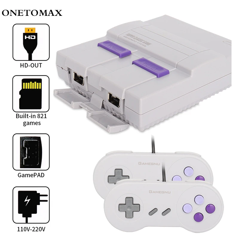 New 8 Bit Retro Game Console Handheld Mini TV Video Game Console with HDMI Output 821 Classic Games for NES Handheld Game Player
New 8 Bit Retro Game Console Handheld Mini TV Video Game Console with HDMI Output 821 Classic Games for NES Handheld Game Player