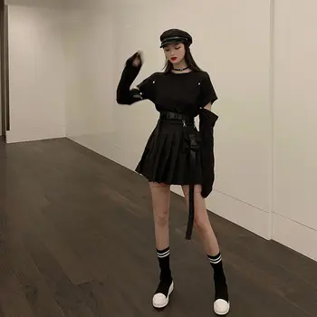 2020 New Summer Women Solid Long Sleeves Blouse Tops +Black Pleated Shorts Skirt Female Vintage Cotton 2 Piece Suit Outfits H97
2020 New Summer Women Solid Long Sleeves Blouse Tops +Black Pleated Shorts Skirt Female Vintage Cotton 2 Piece Suit Outfits H97