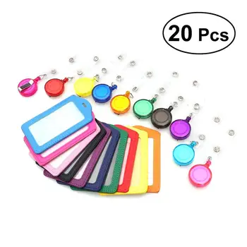 10Pcs Vertical Style PU Leather ID Badge Holder Pass Card Pouch Case (Multicolor)
10Pcs Vertical Style PU Leather ID Badge Holder Pass Card Pouch Case (Multicolor)