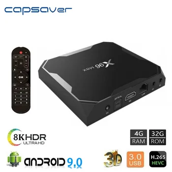 Capsaver Smart TV Box Android 9.0 4GB 32GB 8K 3D Media Player 2.4G WiFi TV Receiver USB 3.0 with RC for Home Youtube Google Play
Capsaver Smart TV Box Android 9.0 4GB 32GB 8K 3D Media Player 2.4G WiFi TV Receiver USB 3.0 with RC for Home Youtube Google Play