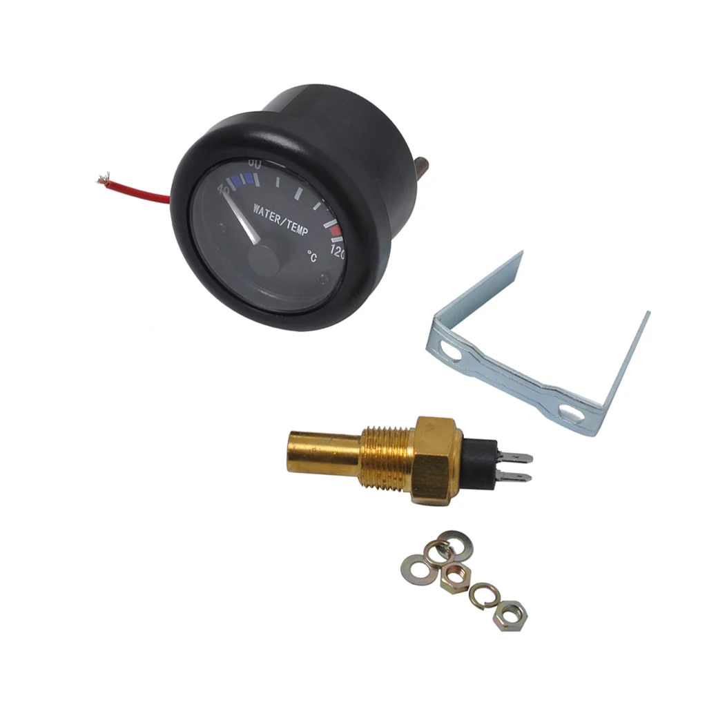 2'' (52mm) Water Temperature Gauge 12V + NPT3/8 Temp Sensor for Marine Boat Yacht 2'' (52mm) Water Temperature Gauge 12V + NPT3/8 Temp Sensor for Marine Boat Yacht
