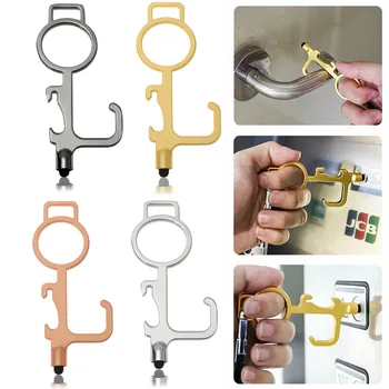 Portable Touch Screen Opener Contactless EDC Door Opener Alloy Handle Opener Safety keychain Protection Phone Use By Elevator
Portable Touch Screen Opener Contactless EDC Door Opener Alloy Handle Opener Safety keychain Protection Phone Use By Elevator