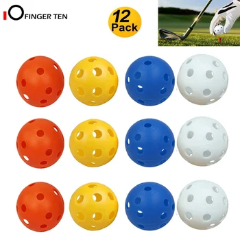 12 Pcs Practice Golf Balls Plastic Wiffle Airflow Hole Colored Hollow Ball for Kids Men Women Indoor Outdoor Training
12 Pcs Practice Golf Balls Plastic Wiffle Airflow Hole Colored Hollow Ball for Kids Men Women Indoor Outdoor Training