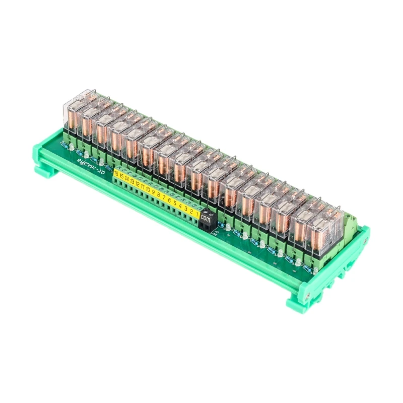 16 Channel 1 SPDT DIN Rail Mount 0MR0N G2R 24V DC/AC Interface Relay Module
16 Channel 1 SPDT DIN Rail Mount 0MR0N G2R 24V DC/AC Interface Relay Module