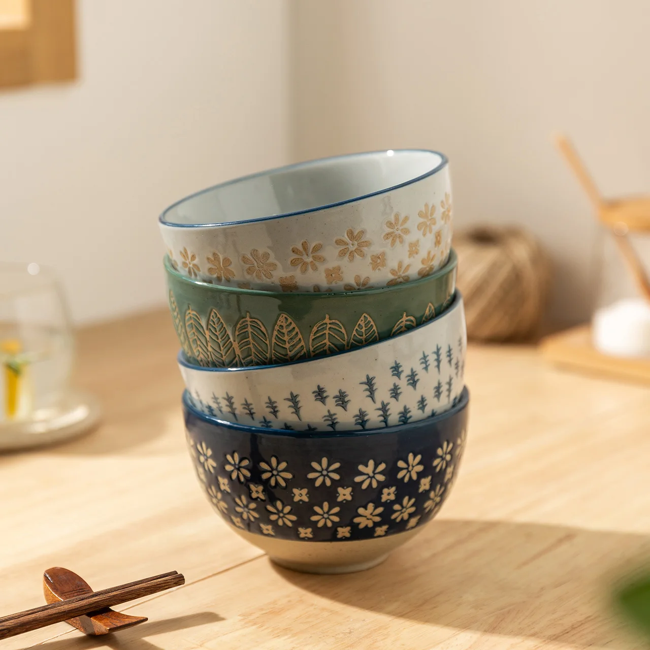 4pc Japanese Flower Cereal Bowl Set Ceramic Heat Resistant Kitchen Soup Noodles Bowls Hand Painted Microwave Oven Tableware
4pc Japanese Flower Cereal Bowl Set Ceramic Heat Resistant Kitchen Soup Noodles Bowls Hand Painted Microwave Oven Tableware
