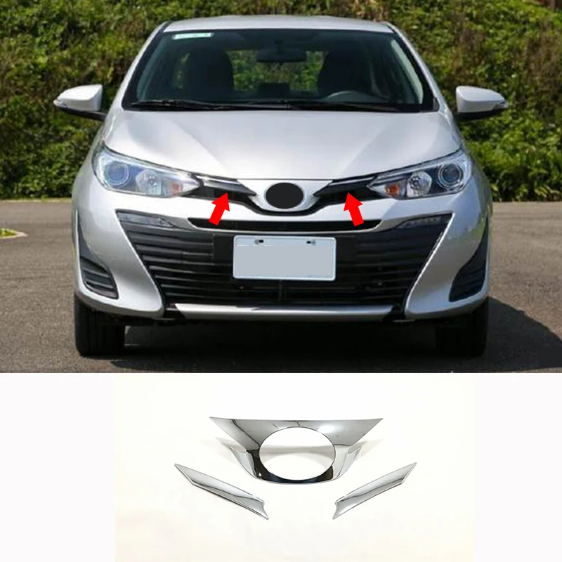 ABS Chrome Car front car standard frame Decoration Cover Trim Sticker car styling For Toyota VIOS 2019 2020 accessories 3pcs
ABS Chrome Car front car standard frame Decoration Cover Trim Sticker car styling For Toyota VIOS 2019 2020 accessories 3pcs