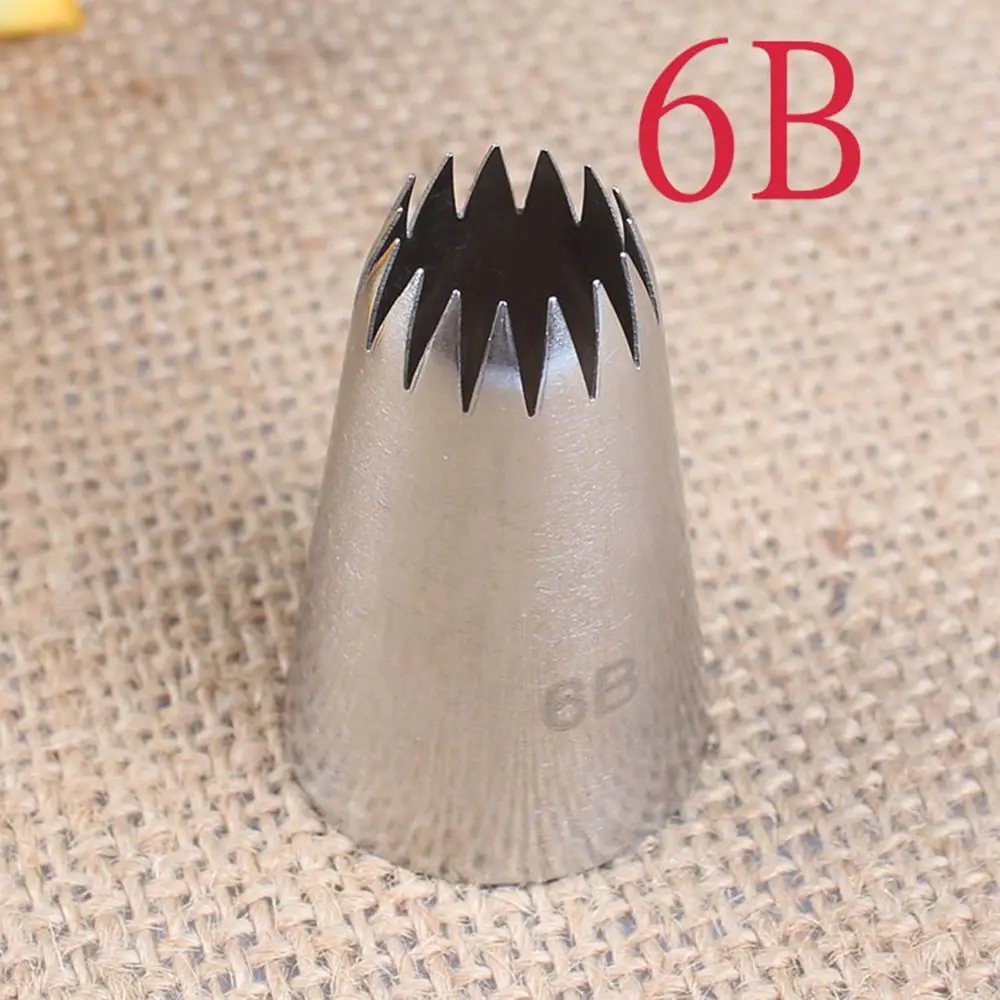 1Pc #6B Stainless Steel Icing Nozzle Decor Tip Cake Baking Pastry Making Tool Kitchen accessories Cake decoration tools
1Pc #6B Stainless Steel Icing Nozzle Decor Tip Cake Baking Pastry Making Tool Kitchen accessories Cake decoration tools