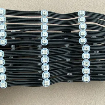 100pcs/string APA102C-5050 full color addressable LED pixel light with heatsink;DC5V input;5cm wire spacing;with all black wire
100pcs/string APA102C-5050 full color addressable LED pixel light with heatsink;DC5V input;5cm wire spacing;with all black wire
