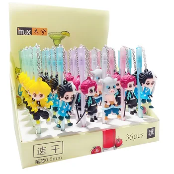 36 pcs/lot Kawaii Warrior Doll Pendant Gel Pen Cute Black ink Signature Pens Promotional Gift Stationery School Supplies 
36 pcs/lot Kawaii Warrior Doll Pendant Gel Pen Cute Black ink Signature Pens Promotional Gift Stationery School Supplies