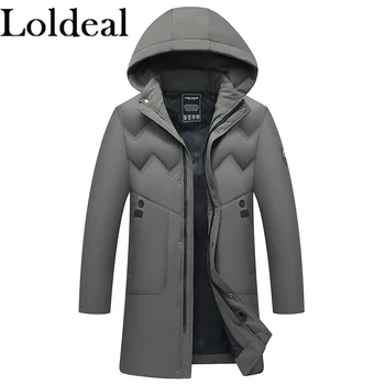 Loldeal Men's Brushed Harringbone with Removable Sherpa Hood Parka
Loldeal Men's Brushed Harringbone with Removable Sherpa Hood Parka