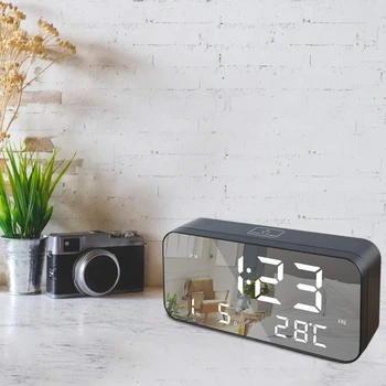 9.6 Inch Large LED Digital Alarm Clock, USB Charging Port and Battery Backup, Temperature, Date, Snooze, Adjustable Brightness,
9.6 Inch Large LED Digital Alarm Clock, USB Charging Port and Battery Backup, Temperature, Date, Snooze, Adjustable Brightness,
