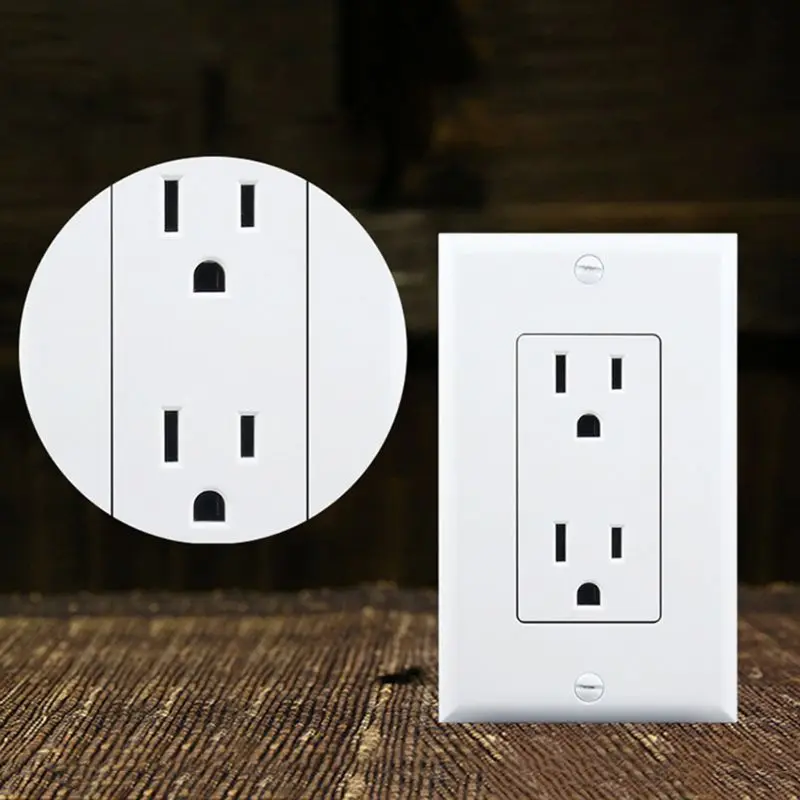 New US Standard Wall Socket 15A White Crystal Glass AC 110-125V Adapter Powerpoints
New US Standard Wall Socket 15A White Crystal Glass AC 110-125V Adapter Powerpoints