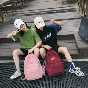 Waterproof Nylon Girls School Bag Large Capacity Women Backpack Mochilas book bag travel college youth teenagers simple laptop 
Waterproof Nylon Girls School Bag Large Capacity Women Backpack Mochilas book bag travel college youth teenagers simple laptop