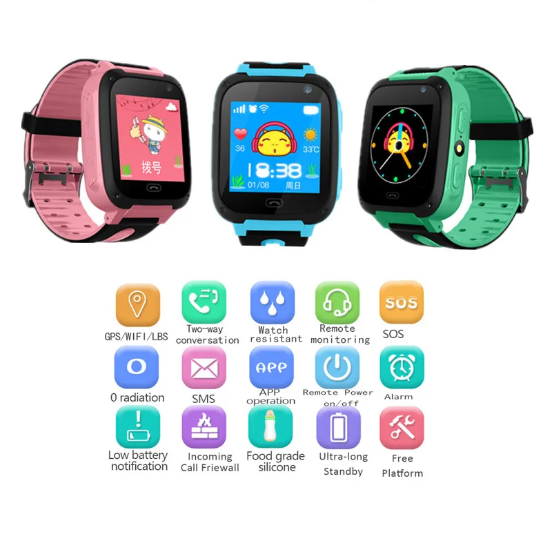 Children's GPS Smart Watch Heart Rate Monitoring Positioning Security Anti-lost Exercise Fitness Phone Reminder Photo Light SOS
Children's GPS Smart Watch Heart Rate Monitoring Positioning Security Anti-lost Exercise Fitness Phone Reminder Photo Light SOS