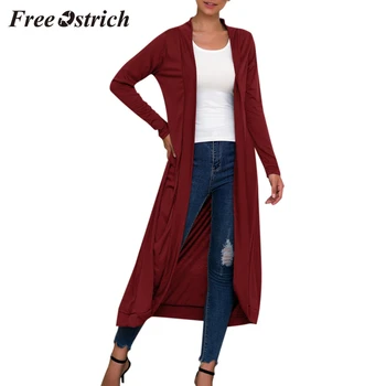 FREE OSTRICH Women's personality autumn casual long-sleeved cardigan loose coat fashion comfortable wild regular long coat 2019
FREE OSTRICH Women's personality autumn casual long-sleeved cardigan loose coat fashion comfortable wild regular long coat 2019