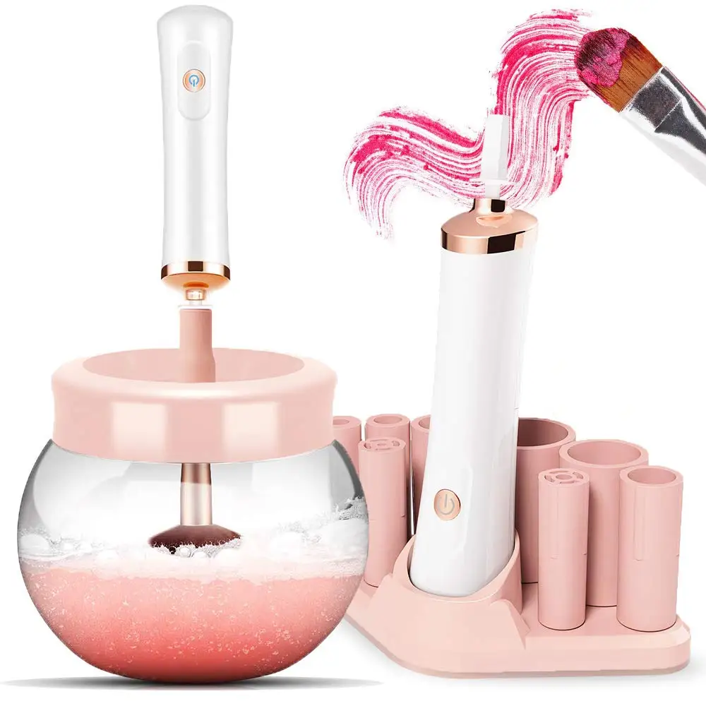 Makeup Brush Cleaner Dryer, Automatic Brush Spinner with 8 Size Rubber Collars, Wash and Dry in Seconds,Brush Cleaning Machine
Makeup Brush Cleaner Dryer, Automatic Brush Spinner with 8 Size Rubber Collars, Wash and Dry in Seconds,Brush Cleaning Machine