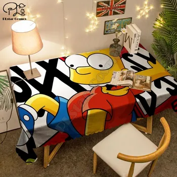 Tablecloth Simpson pattern 3D printed Square/Rectangular Dust-proof Table Cover For Party Home Decor Covers
Tablecloth Simpson pattern 3D printed Square/Rectangular Dust-proof Table Cover For Party Home Decor Covers