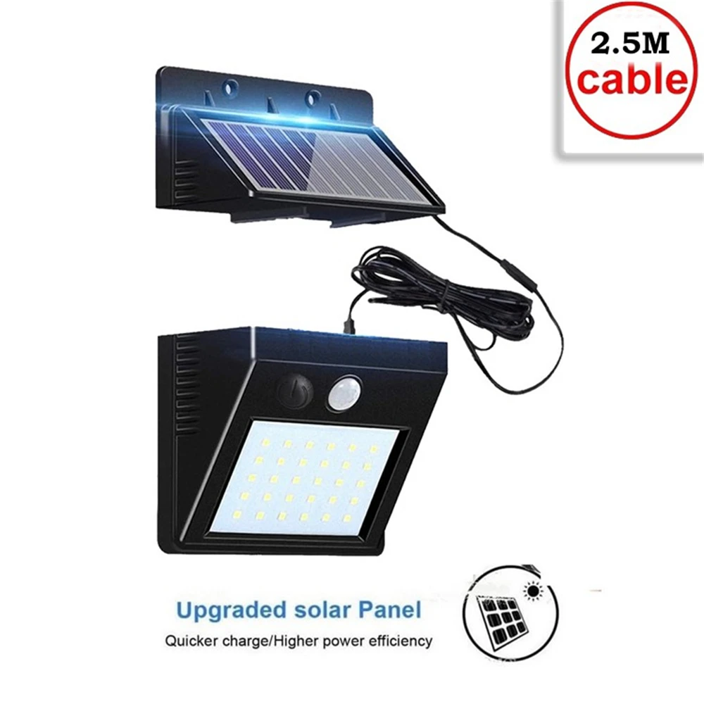 30 LEDs Solar Lamp PIR Motion Sensor Street Garden light Solar Rechargeable Outdoor Waterproof Emergency Security Night lamp ind 
30 LEDs Solar Lamp PIR Motion Sensor Street Garden light Solar Rechargeable Outdoor Waterproof Emergency Security Night lamp ind