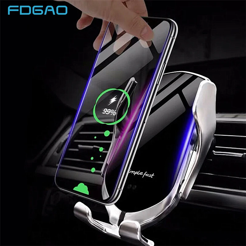 DCAE 10W Automatic Qi Wireless Car Charger Fast Charging Air Vent Car Phone Holder For iPhone 11 8 XR X XS Samsung S10 S9 Note 9
DCAE 10W Automatic Qi Wireless Car Charger Fast Charging Air Vent Car Phone Holder For iPhone 11 8 XR X XS Samsung S10 S9 Note 9