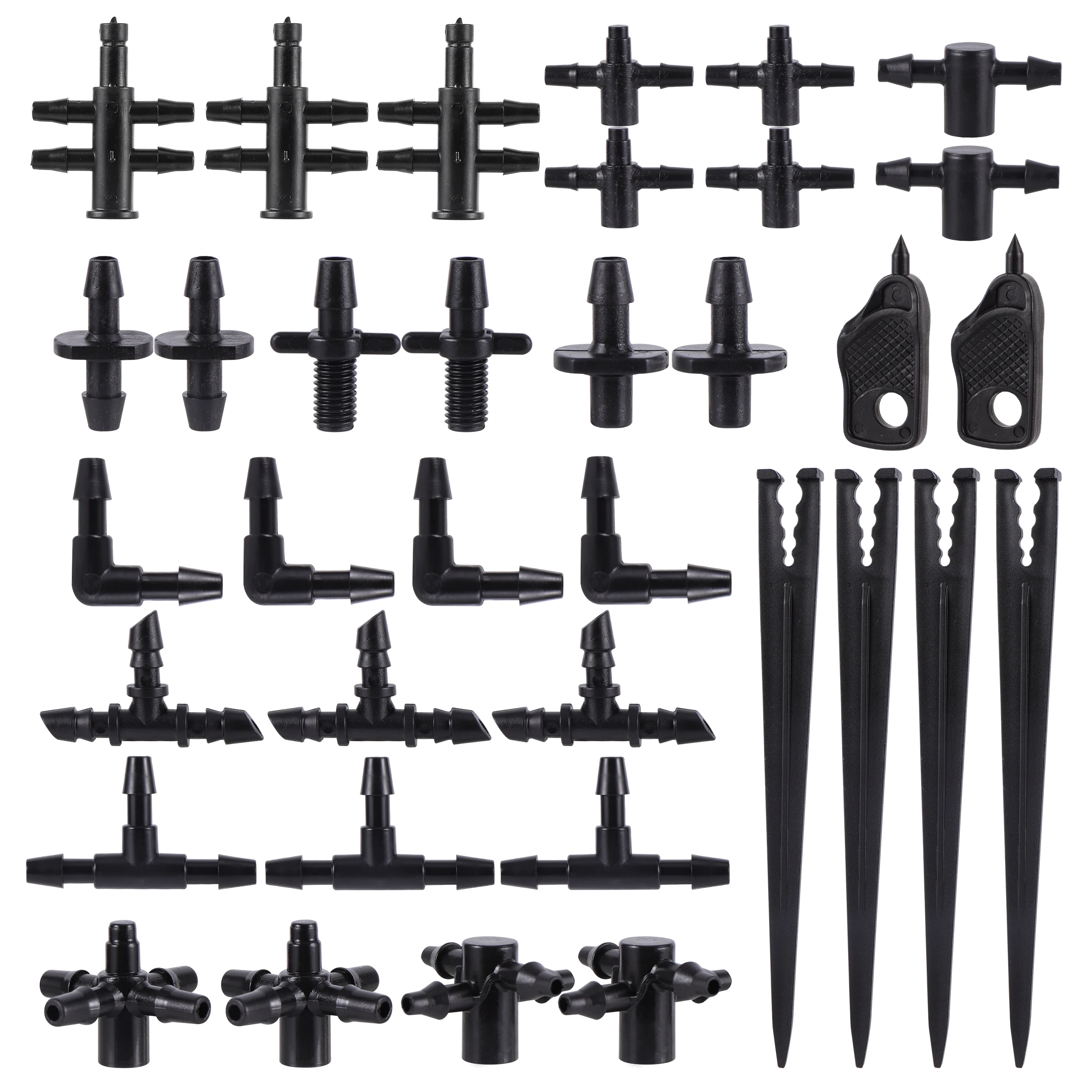 20pc Garden Irrigation Connector Barb 3/5 Mm 3 Way Elbow Water Pipe Connector Accessory Repair For Garden Potted Plants
20pc Garden Irrigation Connector Barb 3/5 Mm 3 Way Elbow Water Pipe Connector Accessory Repair For Garden Potted Plants