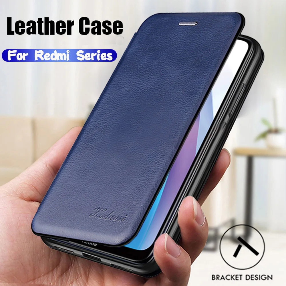 Redmi Note 8T Case Leather Book Cover for Xiaomi 7 8 6 5 K20 Pro 8A 7A 5Plus Magnetic Flip Wallet 360 Anti Shock | Мобильные
