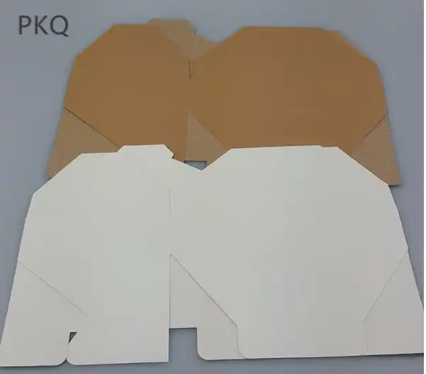 25pcs brown cardboard gift box,white package paper carton box