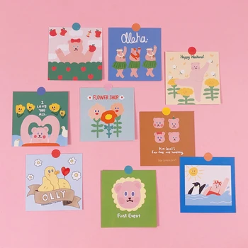 9Pcs/set 8*8cm Korean Cartoon Soft Bear Lovely INS Album HD Photo Card Self Made Photocard
9Pcs/set 8*8cm Korean Cartoon Soft Bear Lovely INS Album HD Photo Card Self Made Photocard