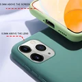Роскошный жидкий силиконовый чехол для iPhone 11 12 Mini Pro Max SE 2 2020 XS XR X 10 6 S 6 S iPhone 7 8 Plus Мягкий чехол для мобильного телефона