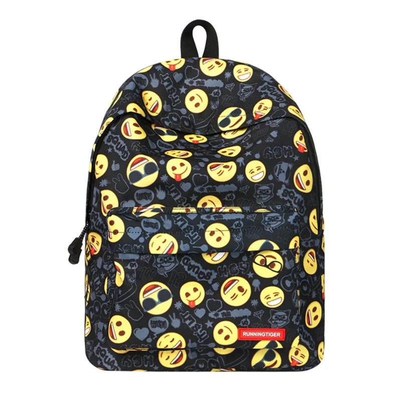 Cute Emoji Pattern Schoolbag for Boys Girls Canvas School Backpack Bookbags Travel Rucksack Teenage Girls Collage Shoulder Bag
Cute Emoji Pattern Schoolbag for Boys Girls Canvas School Backpack Bookbags Travel Rucksack Teenage Girls Collage Shoulder Bag