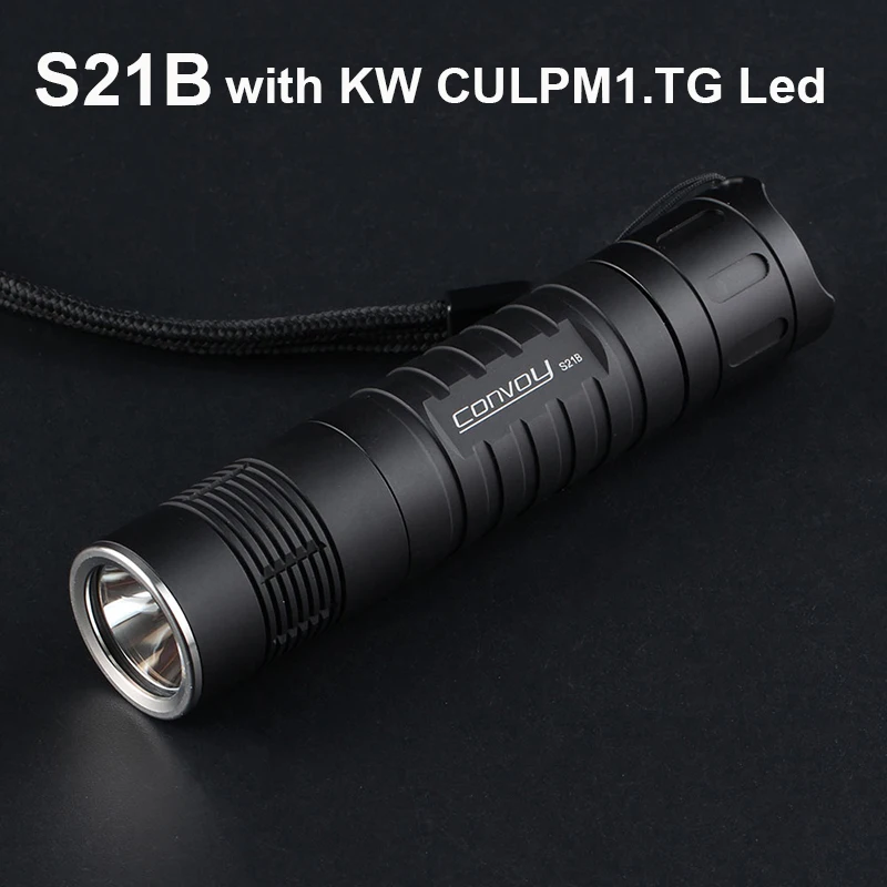 Convoy Flashlight S21B with KW CULPM1.TG 6500K EDC Black Torch Flash Light Lanterna S2+ Plus 21700 Camping Hiking Work Latarka
Convoy Flashlight S21B with KW CULPM1.TG 6500K EDC Black Torch Flash Light Lanterna S2+ Plus 21700 Camping Hiking Work Latarka