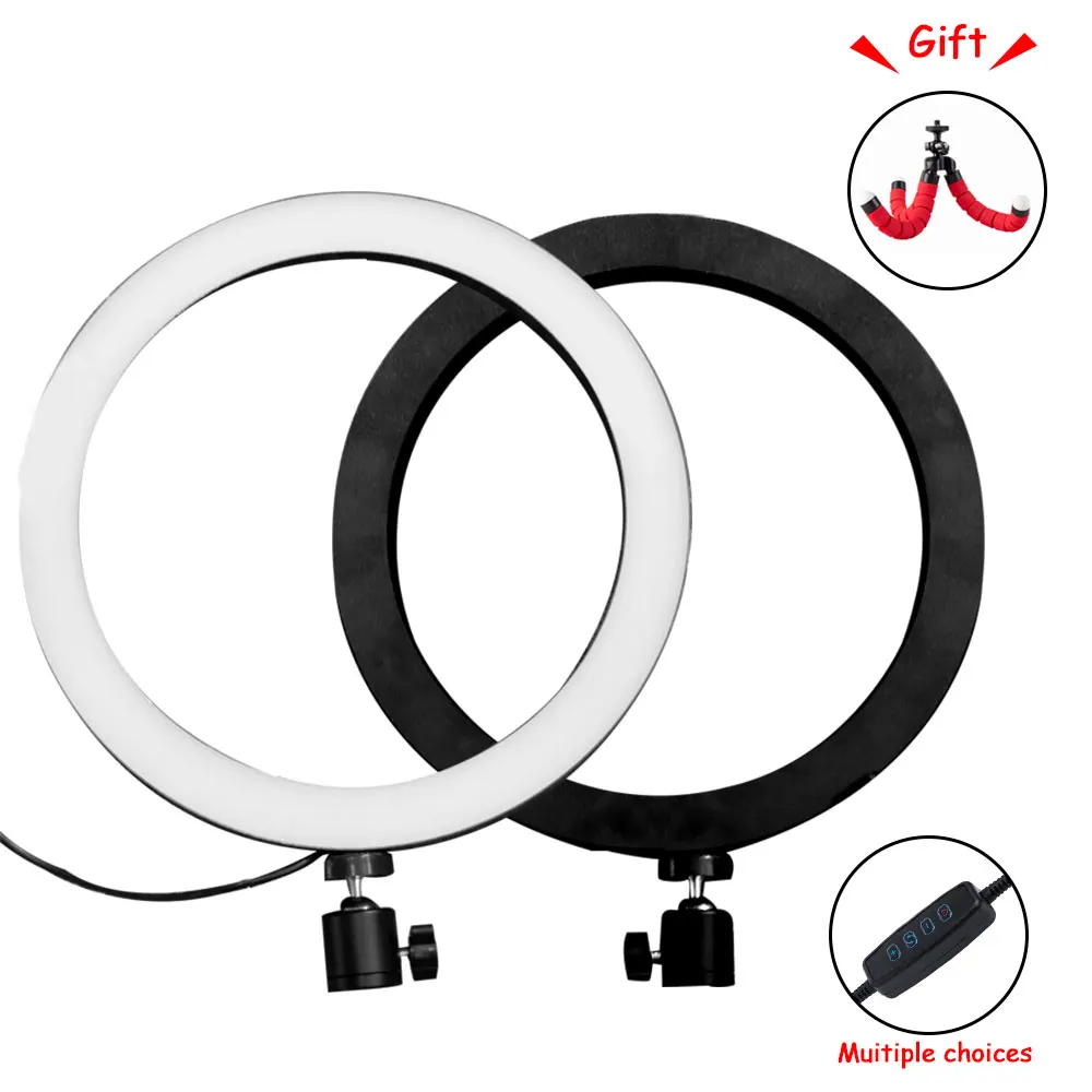 Selfie LED Ring Light Photography Dimmable 16/26CM 3200-5600K Photo Video Light Youtube Ring Lamps With Tripod For Phone
Selfie LED Ring Light Photography Dimmable 16/26CM 3200-5600K Photo Video Light Youtube Ring Lamps With Tripod For Phone