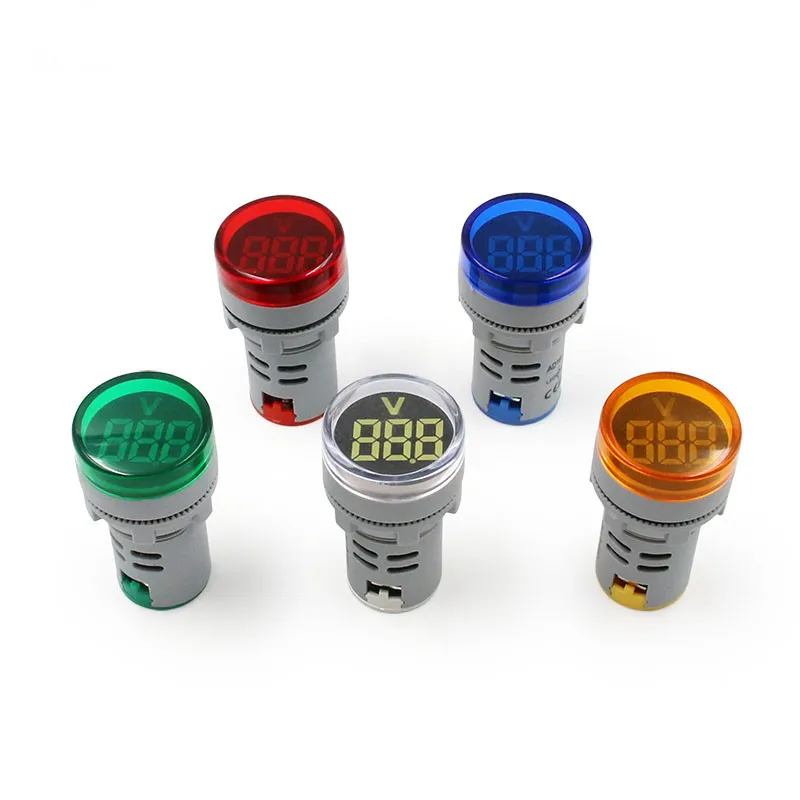 22mm AC20-500V LED digital round voltmeter voltmeter indicator pilot light red yellow green blue white
22mm AC20-500V LED digital round voltmeter voltmeter indicator pilot light red yellow green blue white