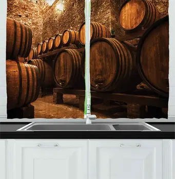Apricot Brown Winery Kitchen Curtains Barrels for Storage Wine Italy Oak Container Cold Dark Underground Cellar for Kitchen
Apricot Brown Winery Kitchen Curtains Barrels for Storage Wine Italy Oak Container Cold Dark Underground Cellar for Kitchen