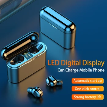 M2D Wireless Earphone Bluetooth V5.0 TWS Wireless Bluetooth Headphone LED Display 1200mAh Power Bank Headset Microphone
M2D Wireless Earphone Bluetooth V5.0 TWS Wireless Bluetooth Headphone LED Display 1200mAh Power Bank Headset Microphone
