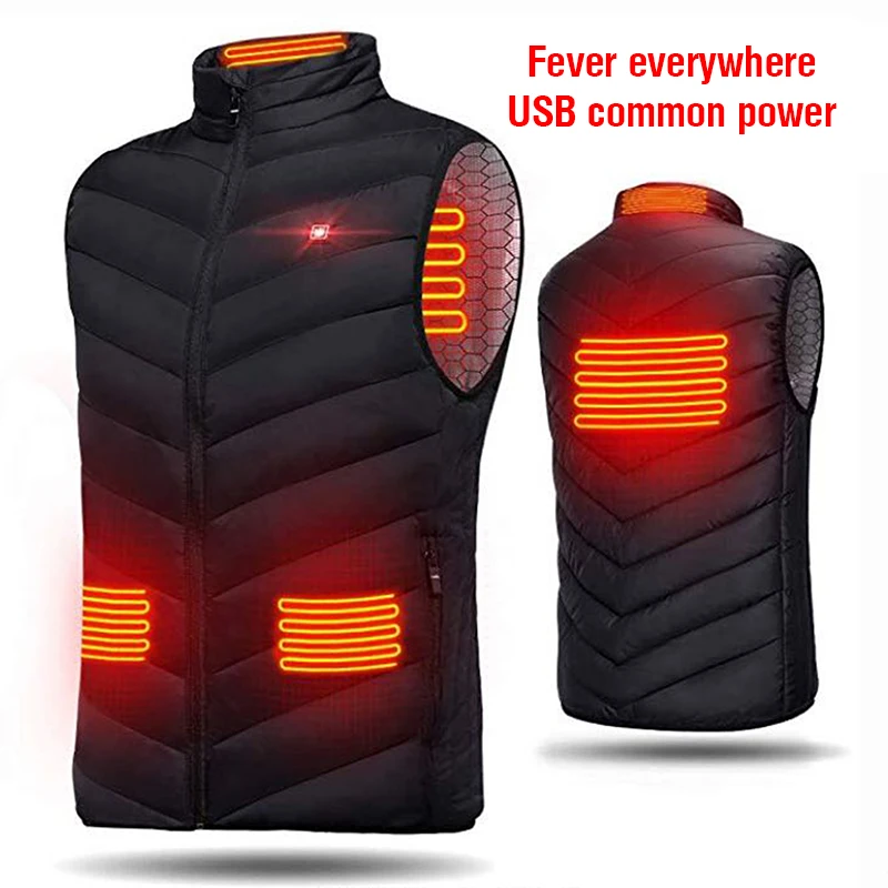 Electrical Heating Vest Men Women USB Winter Heated Vest Jacket Sleevless Jacket Outdoor Fishing Hunting Waistcoat Hiking Vest
Electrical Heating Vest Men Women USB Winter Heated Vest Jacket Sleevless Jacket Outdoor Fishing Hunting Waistcoat Hiking Vest