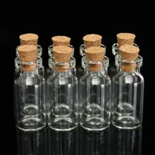 

5/10/25pcs Lovely Small Bottle Tiny Clear Empty Wishing Glass Message Vial With Cork Stopper 16mm*35mm 2ml mini Containers