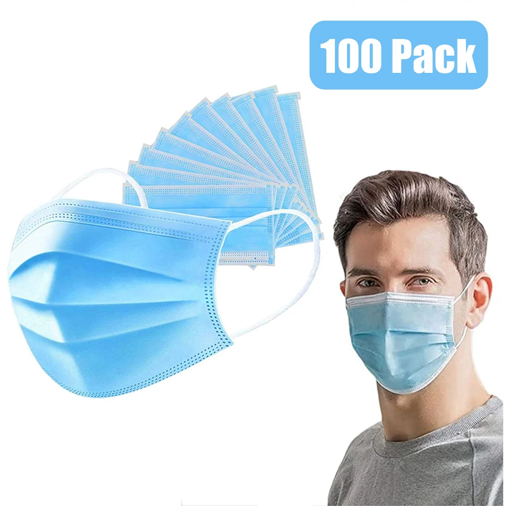 Face mask 3-layer mask 50/100 pcs Mascarillas Masks Non Woven Disposable Anti-Dust Meltblown cloth Masks
Face mask 3-layer mask 50/100 pcs Mascarillas Masks Non Woven Disposable Anti-Dust Meltblown cloth Masks