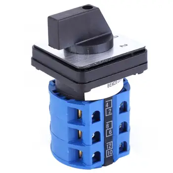 Universal Changeover Switch 690V 25A 3 Position Selector Rotary Cam Switch for Electrical Lighting with Screws
Universal Changeover Switch 690V 25A 3 Position Selector Rotary Cam Switch for Electrical Lighting with Screws