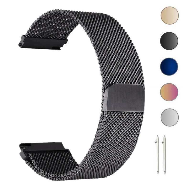 20mm 22mm Milanese Strap For Samsung Gear S3 S2 Sport Band Galaxy Watch 42mm 46mm Active Bands Bracelet For Huami Amazfit Bip
20mm 22mm Milanese Strap For Samsung Gear S3 S2 Sport Band Galaxy Watch 42mm 46mm Active Bands Bracelet For Huami Amazfit Bip