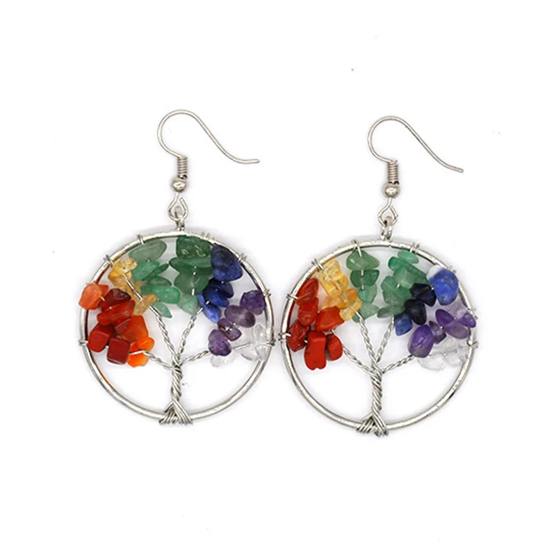 Quartz Natural Stone Chakra Tree of Life Pendulum Pendant Earrings for Women Wishing Tree Earrings Crystal Earrings Pendants
Quartz Natural Stone Chakra Tree of Life Pendulum Pendant Earrings for Women Wishing Tree Earrings Crystal Earrings Pendants
