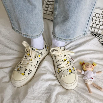 New Female Leisure Women's Canvas Shoes Women Sneakers Fashion Off White Shoes Wild Joker Comfort Fun Print Casual Shoes W31-53
New Female Leisure Women's Canvas Shoes Women Sneakers Fashion Off White Shoes Wild Joker Comfort Fun Print Casual Shoes W31-53